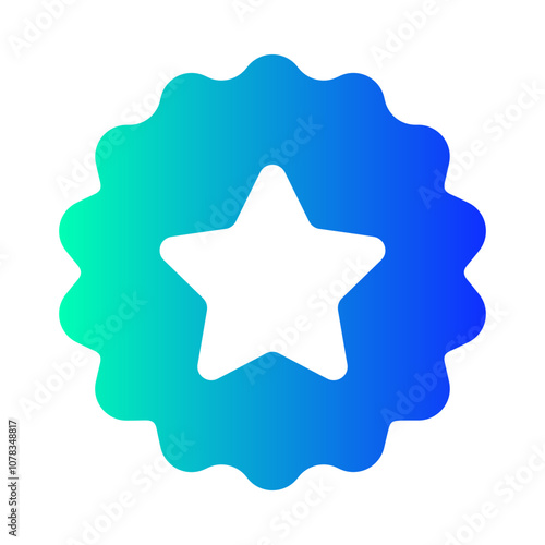 Quality Assurance Icon – Star Badge, Representing Certified, Trusted, and Premium Standards