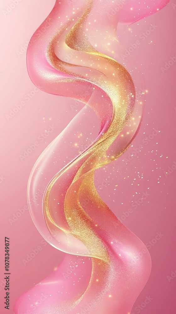Stunning Pink and Gold Abstract Design. A Vibrant and Elegant Background for Your Digital Creations. Stunning Pink and Gold Abstract Design. A Vibrant and Elegant Background for Your Digital Creations.