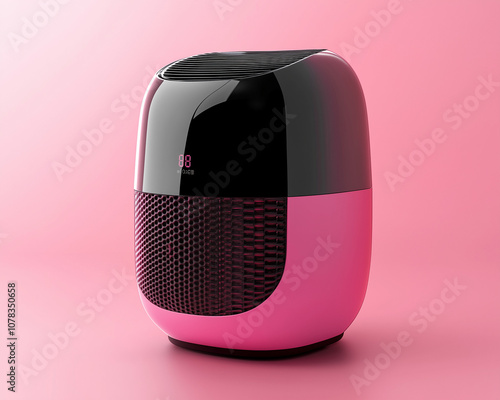 Enhance Your Beauty Space Revisited: Magenta and Black Beauty Salon Air Purifier with Stylish Design from 2002