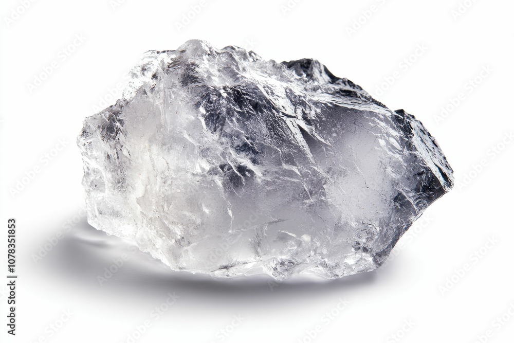 Fototapeta premium A large piece of clear ice.