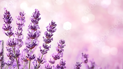 Soft pale lavender background with a calming effect