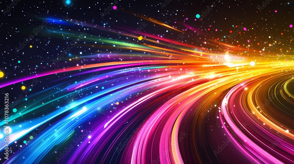 Digital technology universe future neon light poster background Digital technology universe future neon light poster background