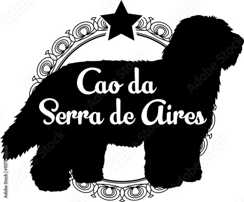 Cao da Serra de Aires dog silhouette, dog, dog breeds, logo, vector, silhouette, logo design, animal, illustration, icon, sign, design, black, symbol, pet
