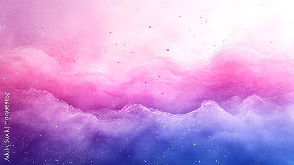Obraz premium A vibrant gradient of pink and purple hues creates a dreamy, abstract cloud-like texture, evoking a sense of calm and creativity.