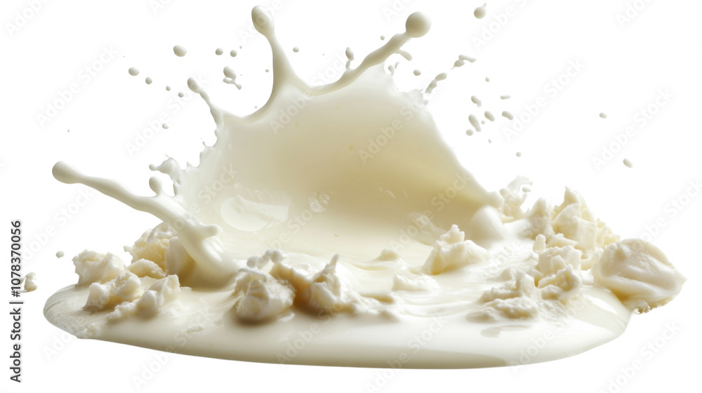 Splash of milk or cream isolated transparent background Splash of milk or cream isolated transparent background