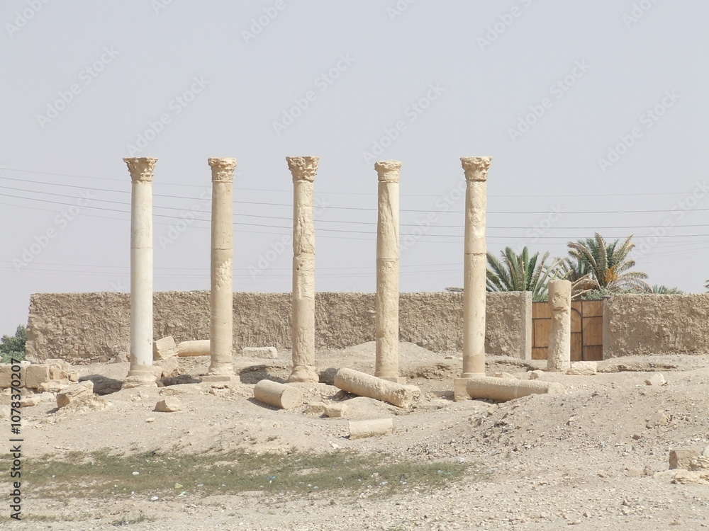 Fototapeta premium Historical ancient archeological UNESCO site Palmyra in Syria befora ISIS invasion and destuction