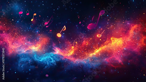 international music day background concept with space for text