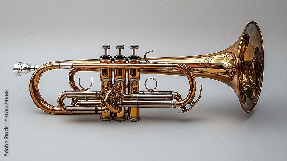 Obraz premium isolated music instrument 3d rendering