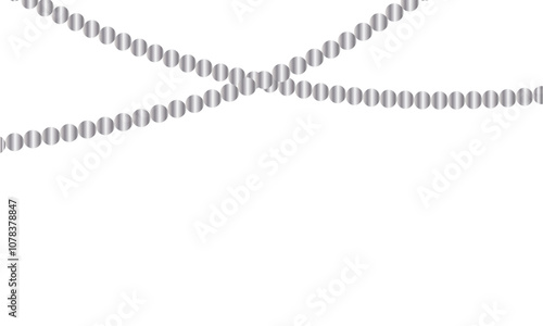 White pearl beads necklaces background.  vector white strings of pearls, Wedding theme. vector illustration. EPS 10