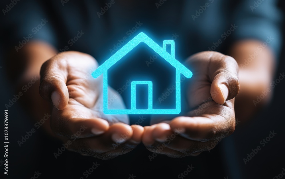 Home in Hands. Home in Hands.