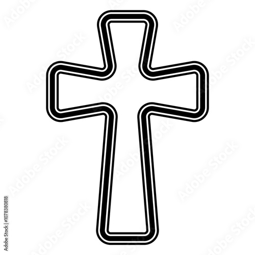 Orthodox pectoral cross, sign evotion and faith God
