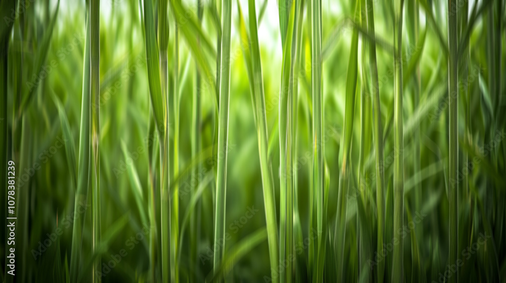 Blurry background of young sugarcane plant. Green grass texture pattern. Green backgrounds. Blurry background of young sugarcane plant. Green grass texture pattern. Green backgrounds.