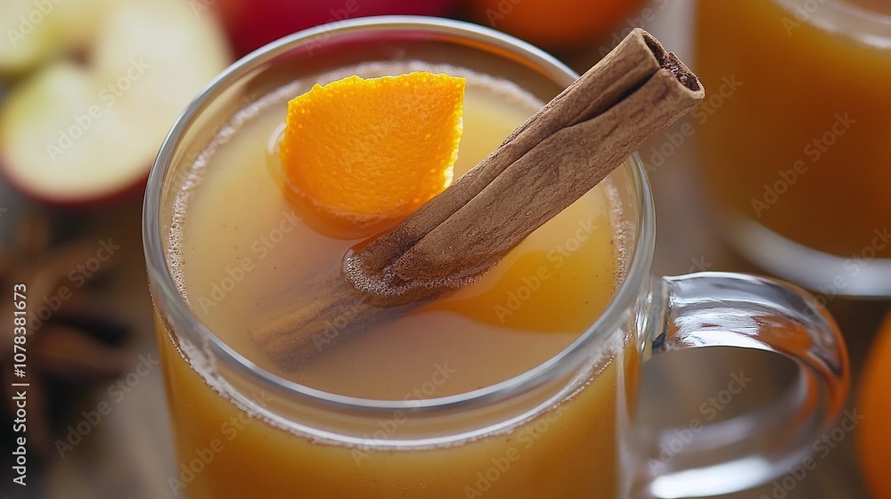Hot Apple Cider Recipe with Cinnamon Stick and Orange Peel Garnish Hot Apple Cider Recipe with Cinnamon Stick and Orange Peel Garnish
