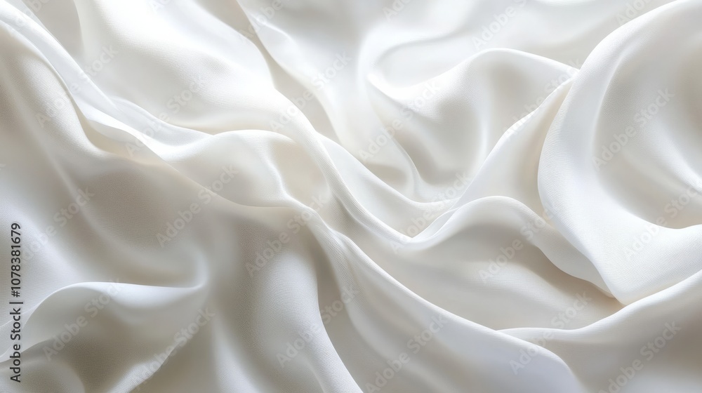 Fototapeta premium 3d wavy white smooth and wavy background