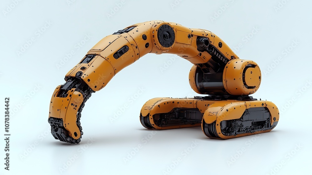 mechanical arm with white background 3d rendering mechanical arm with white background 3d rendering