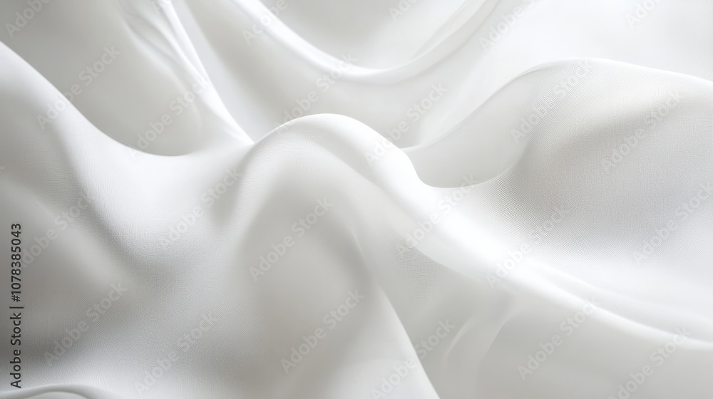 Obraz premium 3d wavy abstract white background