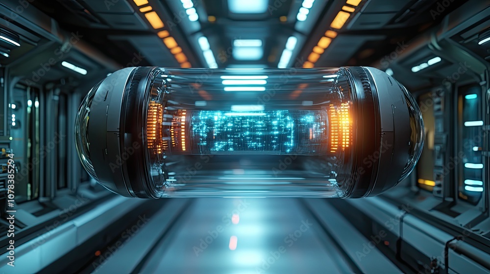 Fototapeta premium medical capsule with biomedical concept 3d rendering