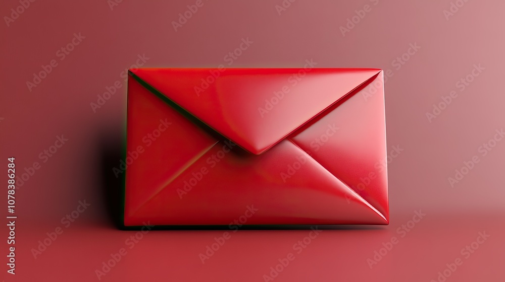 message envelope with cartoon style 3d rendering message envelope with cartoon style 3d rendering
