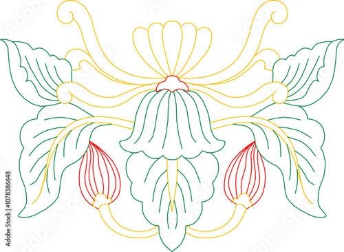 Sketch vector illustration silhouette design ornament decoration decoration accessories classic vintage ethnic traditional 