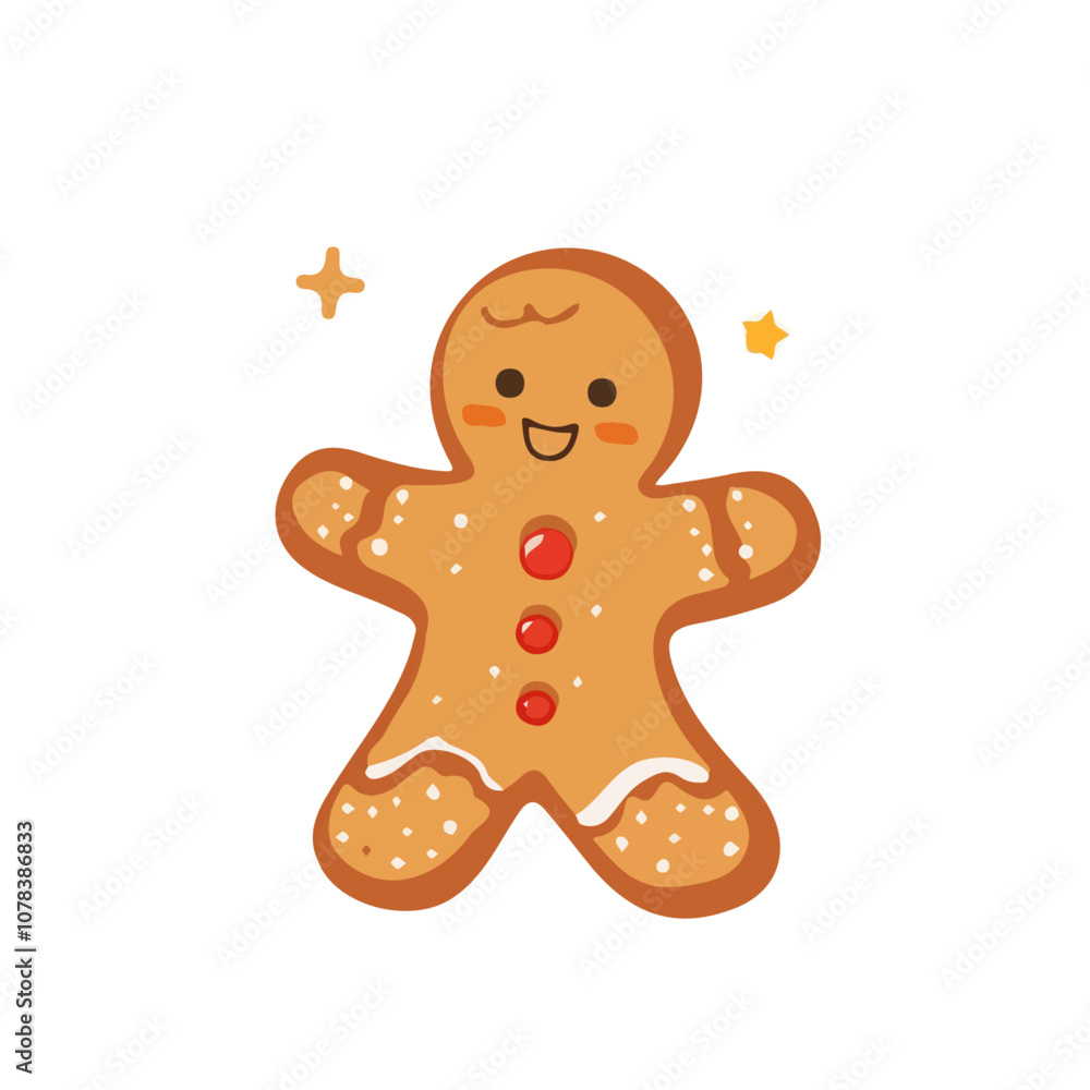 Simple flat 2D icon Christmas gingerbread isolated on transparent background, vector, flat design, animation design, vector, flat design, animation design, simple flat 2D icon, design, clipart Simple flat 2D icon Christmas gingerbread isolated on transparent background, vector, flat design, animation design, vector, flat design, animation design, simple flat 2D icon, design, clipart