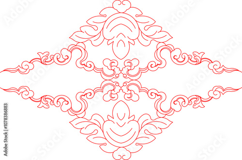 Sketch vector illustration silhouette design ornament decoration decoration accessories classic vintage ethnic traditional