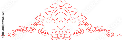 Sketch vector illustration silhouette design ornament decoration decoration accessories classic vintage ethnic traditional