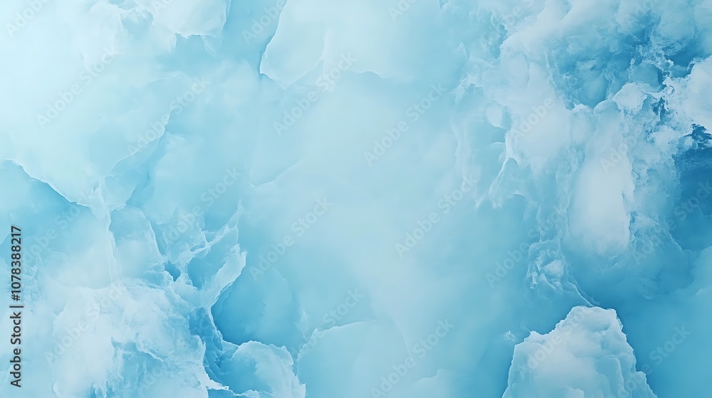 Obraz premium Soft blue gradient with a smooth marble texture for calming backgrounds
