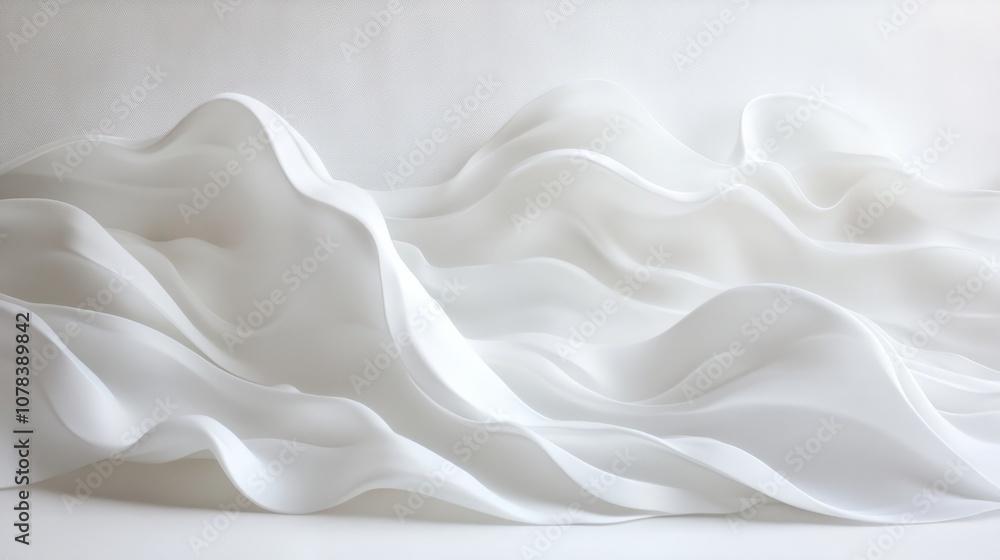 3d abstract wavy white background. smooth wallpaper 3d abstract wavy white background. smooth wallpaper