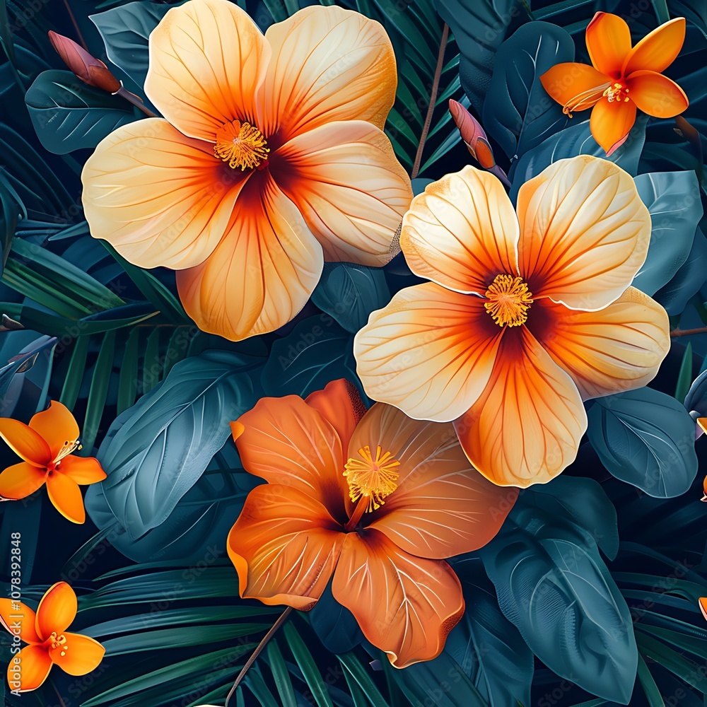 Vibrant Flower Patterns Ideal for Textile and Wallpaper Designs Vibrant Flower Patterns Ideal for Textile and Wallpaper Designs