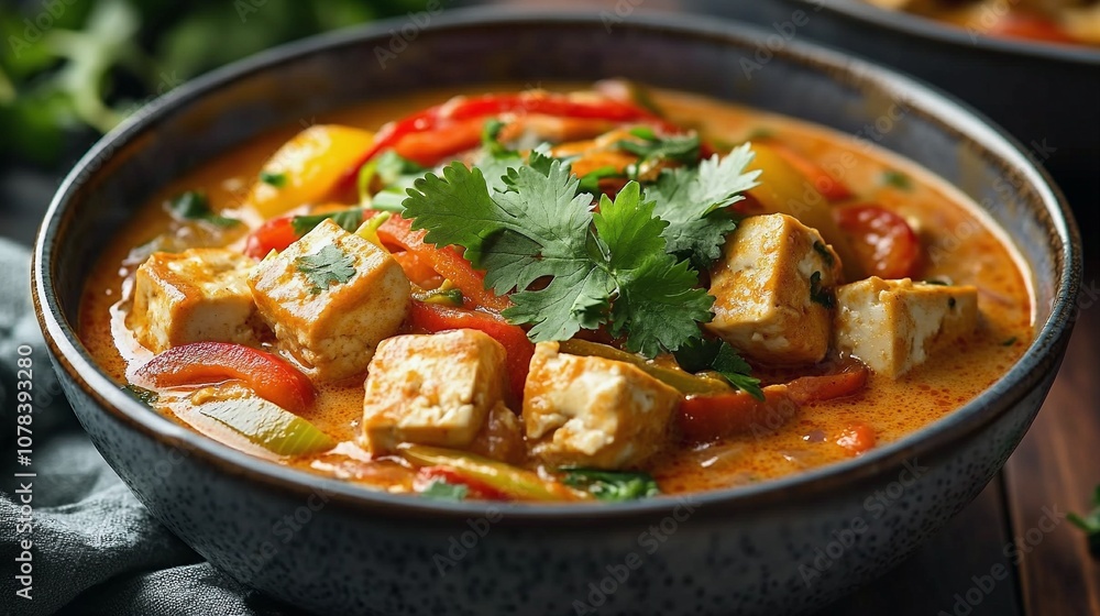 Spicy Thai Coconut Curry with Tofu and Bell Peppers Recipe Spicy Thai Coconut Curry with Tofu and Bell Peppers Recipe