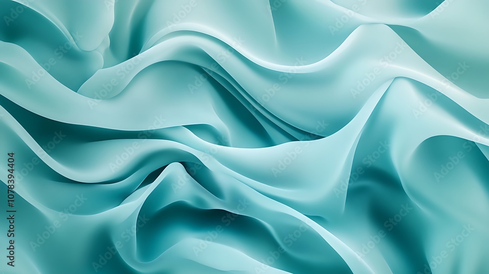 Fototapeta premium Light teal and blue abstract pattern with smooth texture for backgrounds