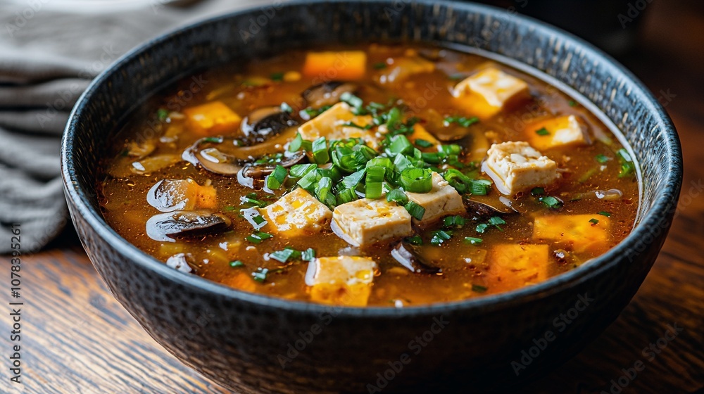 Hot and Sour Soup Recipe with Tofu, Mushrooms, and Green Onions Hot and Sour Soup Recipe with Tofu, Mushrooms, and Green Onions