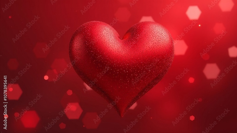 Red background with red heart. Valentine's card. Red background with red heart. Valentine's card.