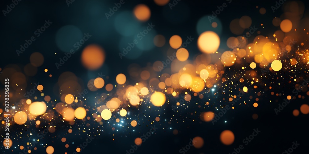 Glowing swirling lights on dark background Glowing swirling lights on dark background