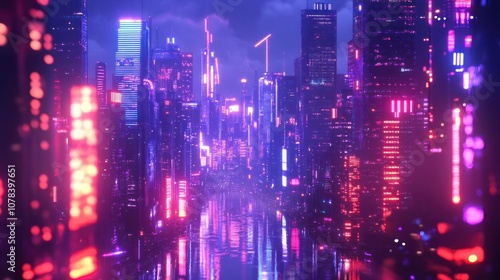 Neon Cityscape