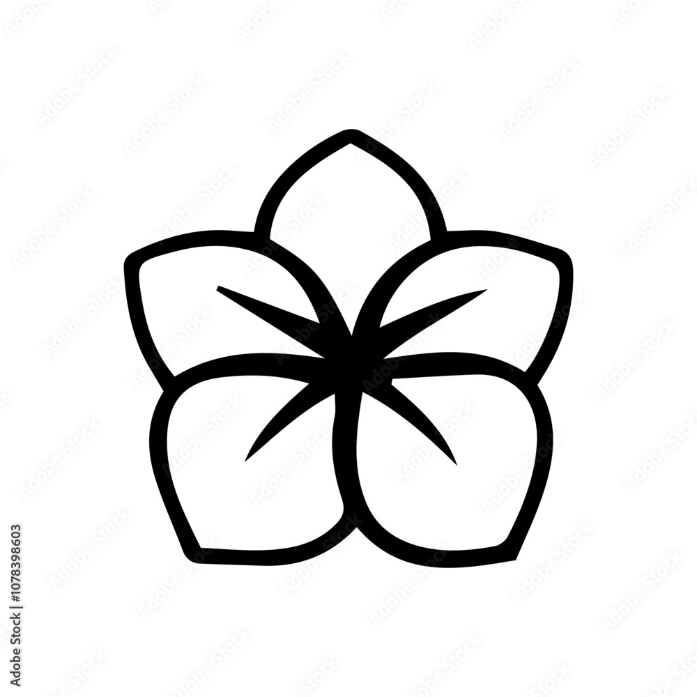 Flower flat icon minimalist simple vector Flower flat icon minimalist simple vector