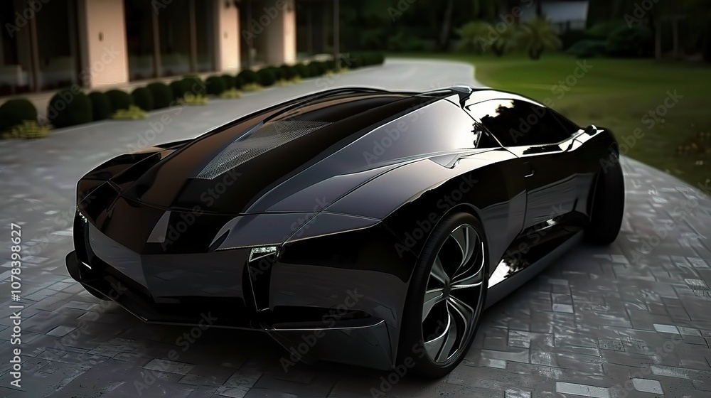 Obraz premium Unveiling the Black Premium Concept Car: A Glimpse into Futuristic Luxury and Innovation