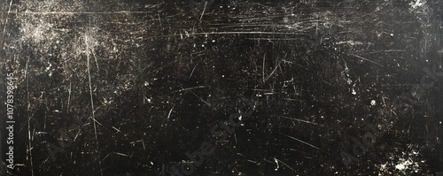 Grungy scratched black texture with distressed