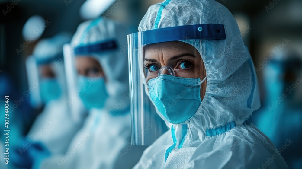 An image of healthcare workers on the frontline, providing care and support during an infectious disease outbreak. An image of healthcare workers on the frontline, providing care and support during an infectious disease outbreak.