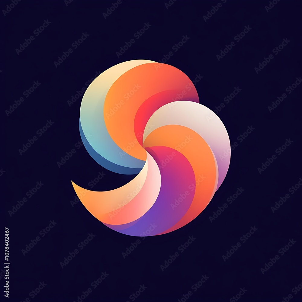 Modern abstract logo design ai generated Modern abstract logo design ai generated