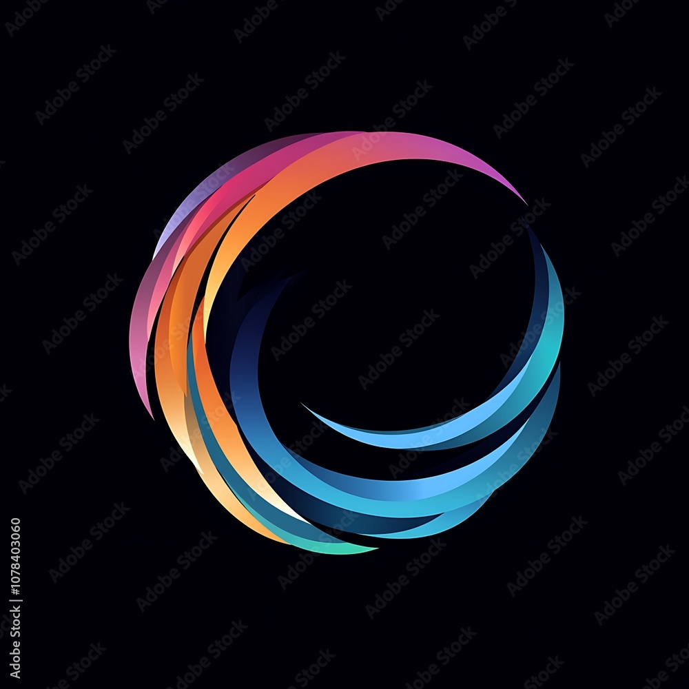 Modern abstract logo design ai generated Modern abstract logo design ai generated