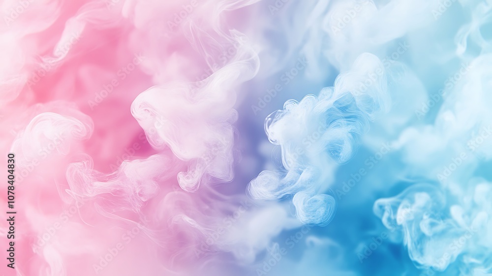Fototapeta premium Light blue and pink gradient for fun, vibrant background designs