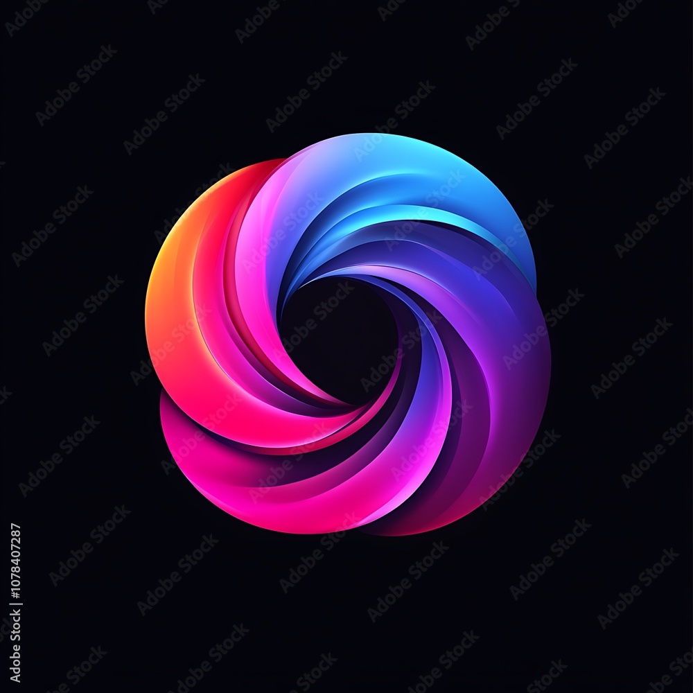 Modern abstract logo design ai generated Modern abstract logo design ai generated