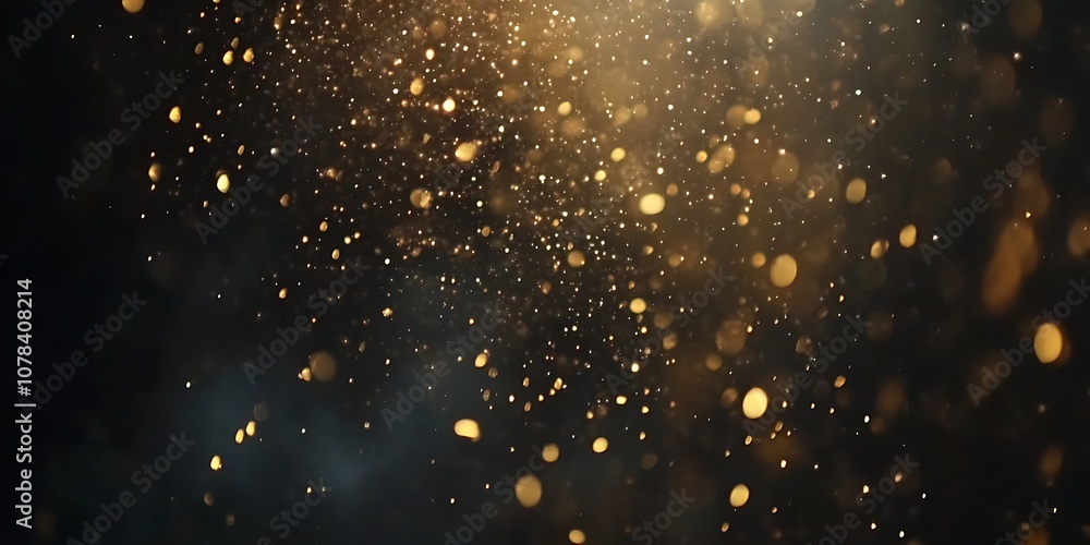 Shimmering particles in the night sky Shimmering particles in the night sky