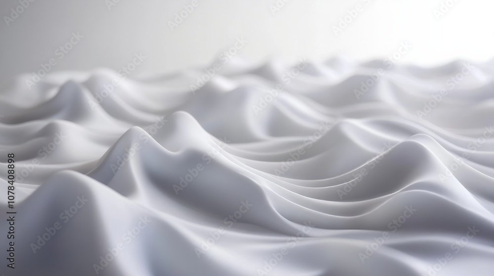 3d abstract white wavy smooth background 3d abstract white wavy smooth background