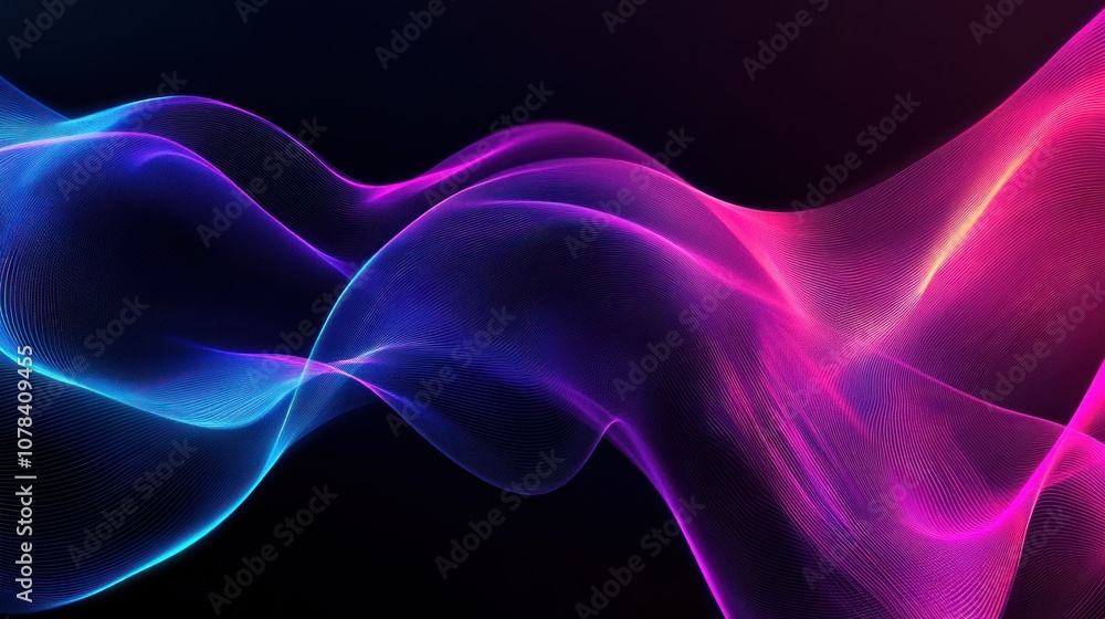 Abstract Neon Wave Pattern Abstract Neon Wave Pattern