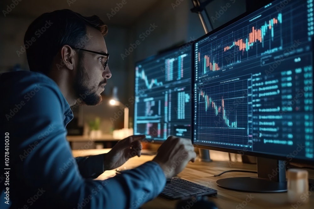 Financial data analysts forecasting market trends and making investment predictions Financial data analysts forecasting market trends and making investment predictions