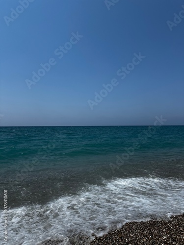 waves on the sea, July 22, 2024 in Antalya