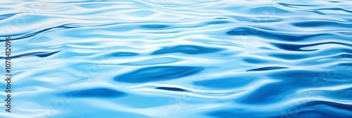 Blue wave reflection in water; use cool, calming color palette 