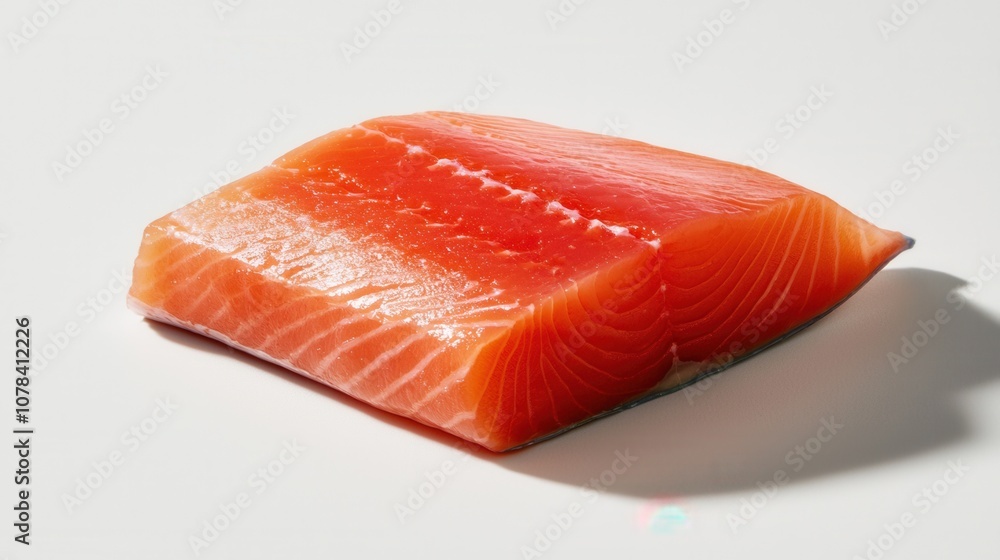 Showcase the freshness and vibrant color of salmon in minimalist style Showcase the freshness and vibrant color of salmon in minimalist style